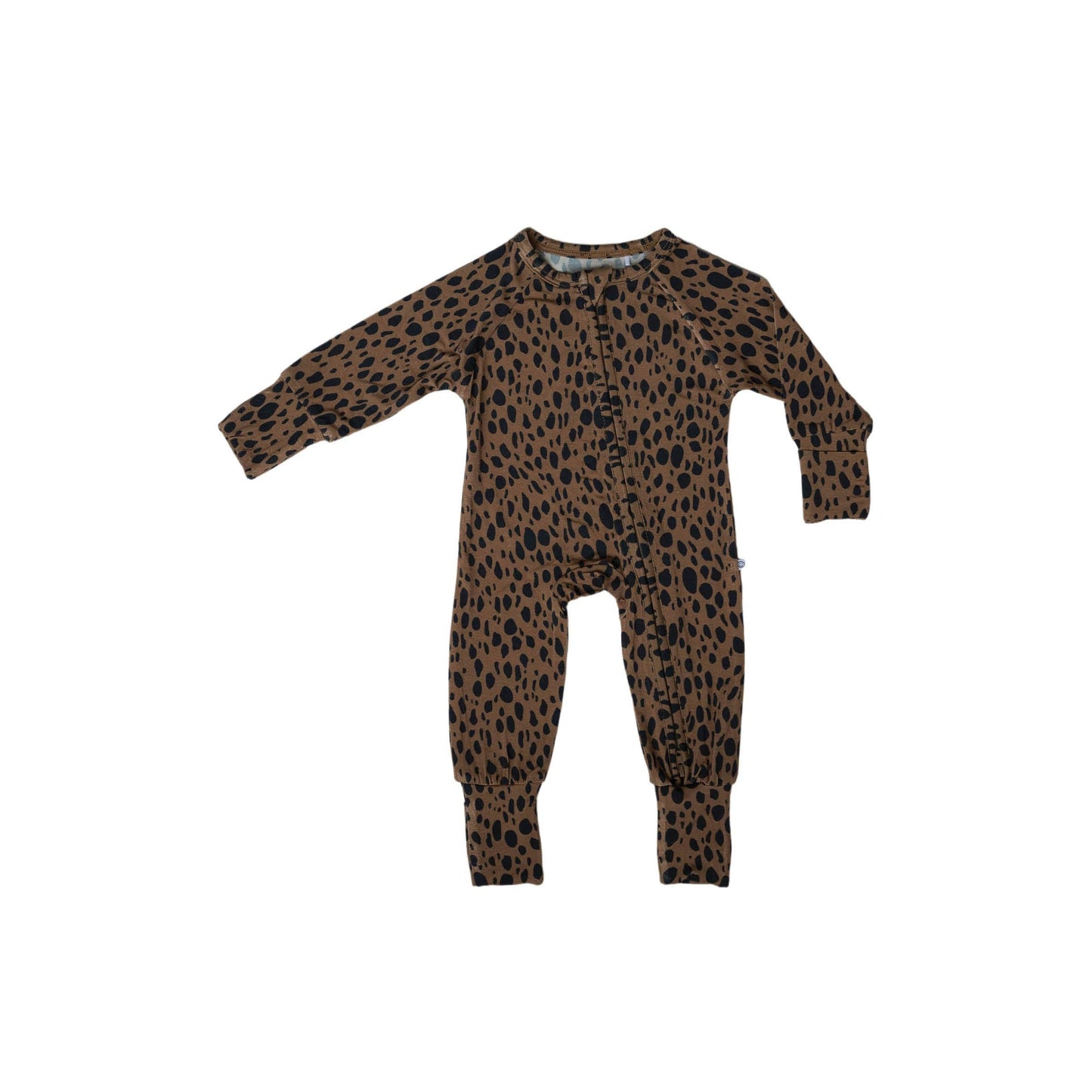 Cheetah Bamboo Zip Romper