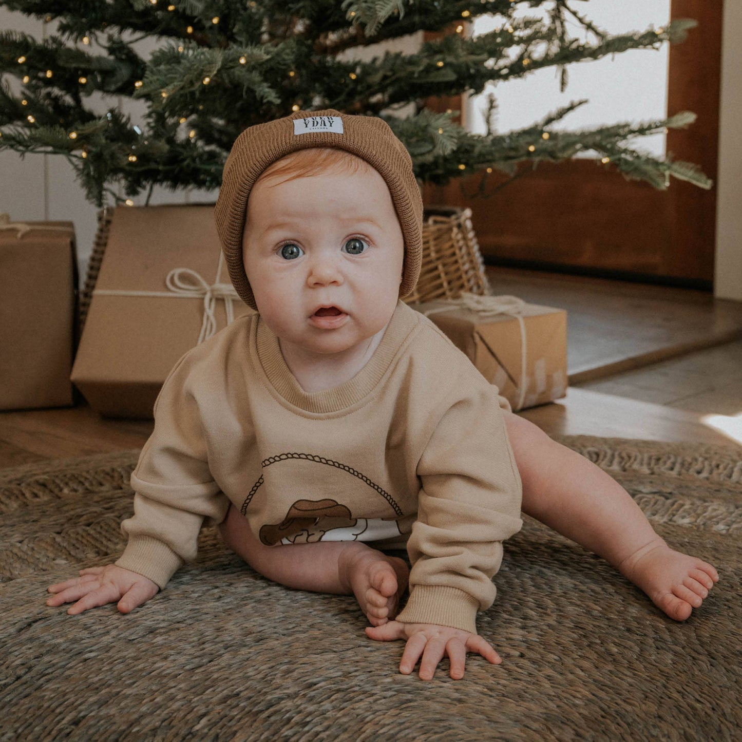 Brown Knit Beanie