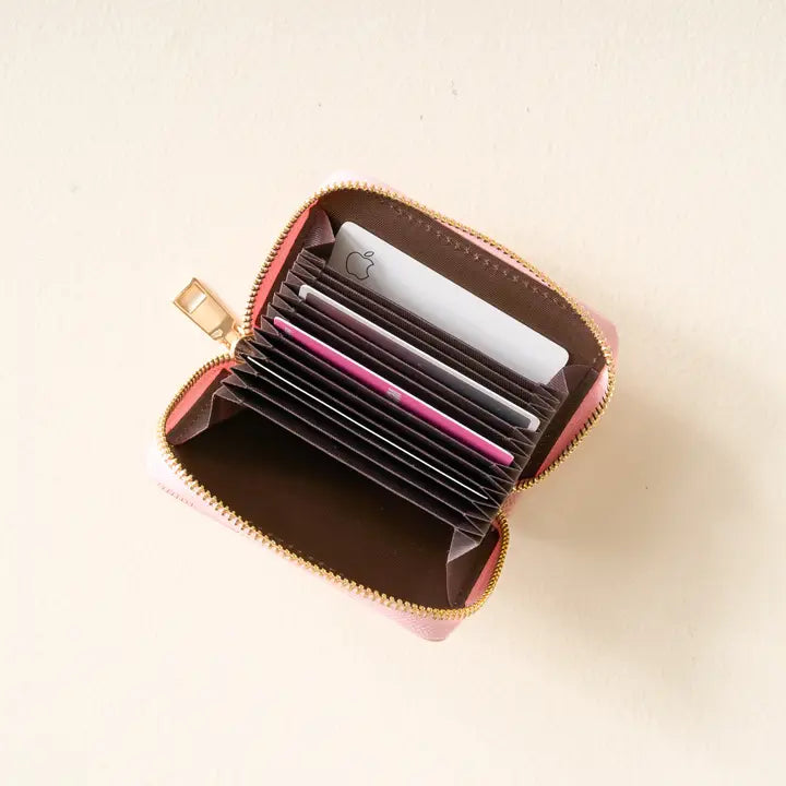 Blush Zip Keychain Wallet