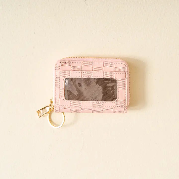 Blush Zip Keychain Wallet