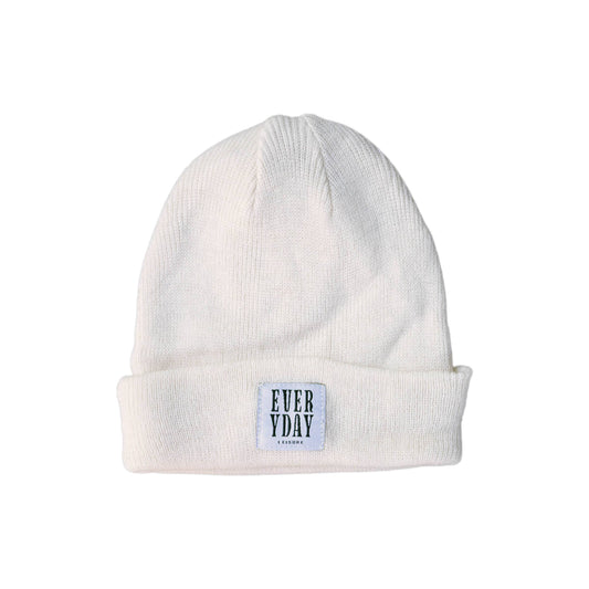 Cream Knit Beanie