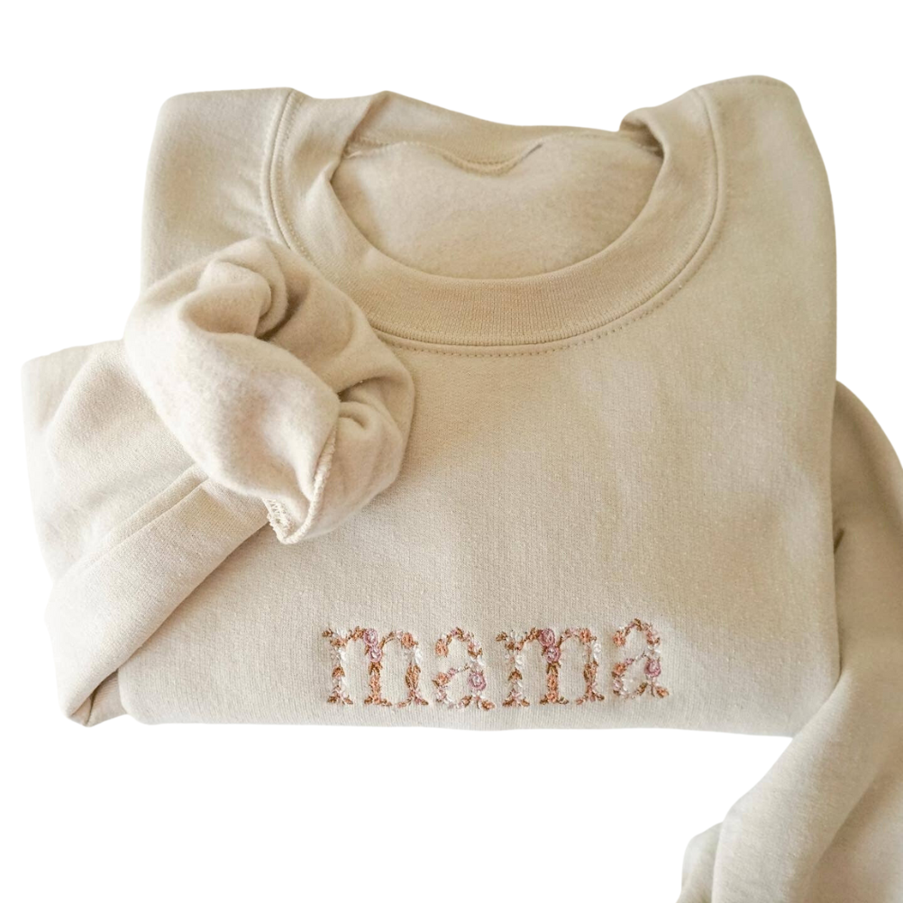 Embroidered Mama Sweatshirt