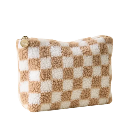 Teddy Check Pouch