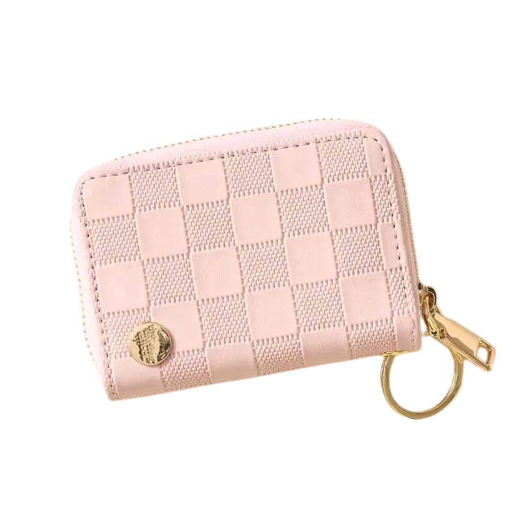 Blush Zip Keychain Wallet