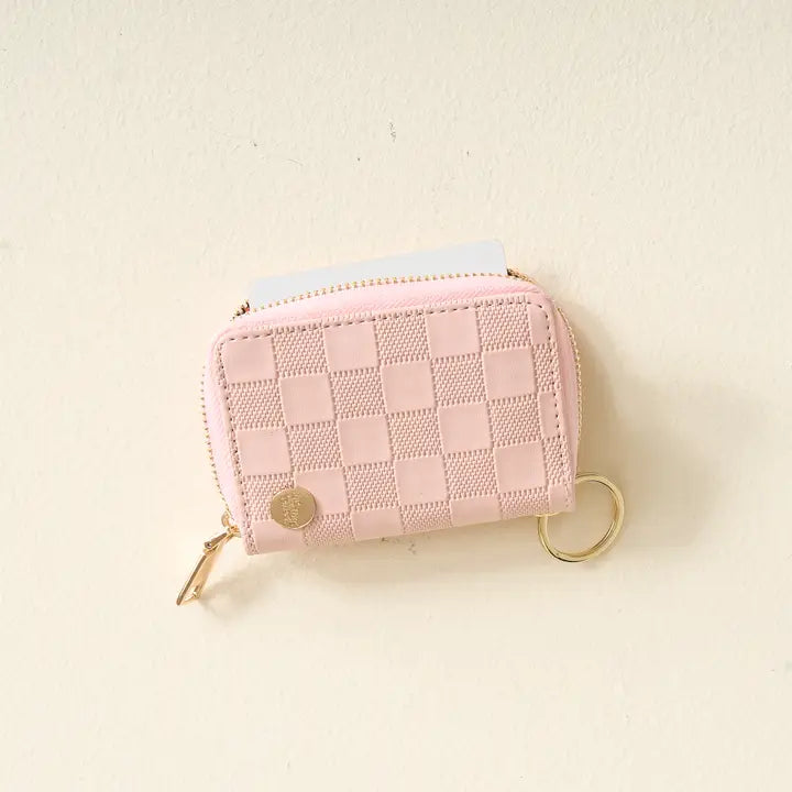 Blush Zip Keychain Wallet