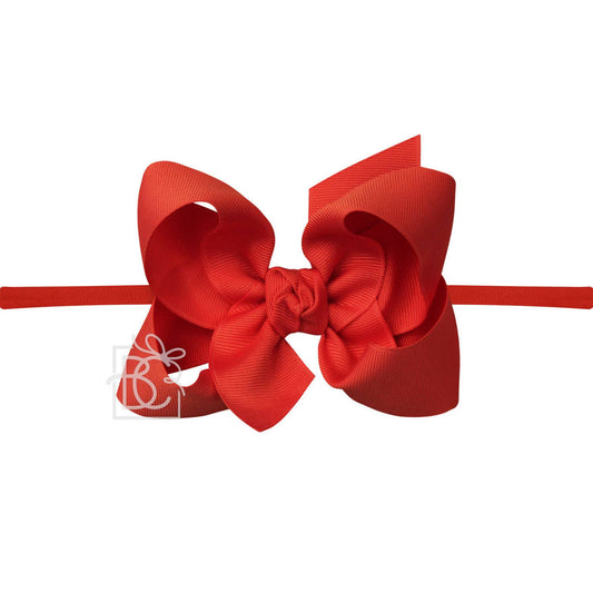 Red 4.5" Grosgrain Bow Headband