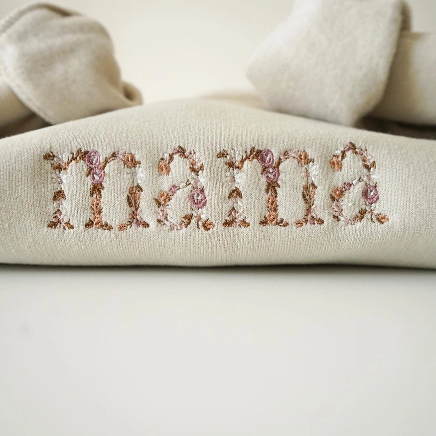 Embroidered Mama Sweatshirt