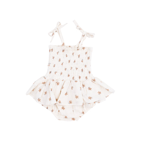 Bitty Blooms Smocked Bubble with Skirt