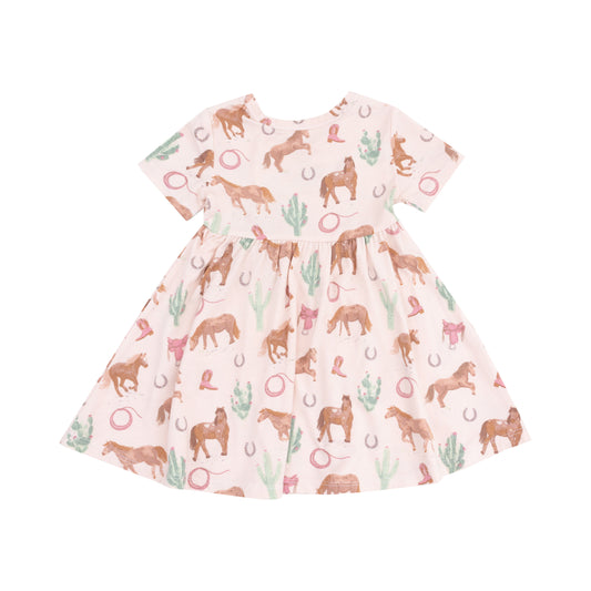 Western Horses Twirly Dress