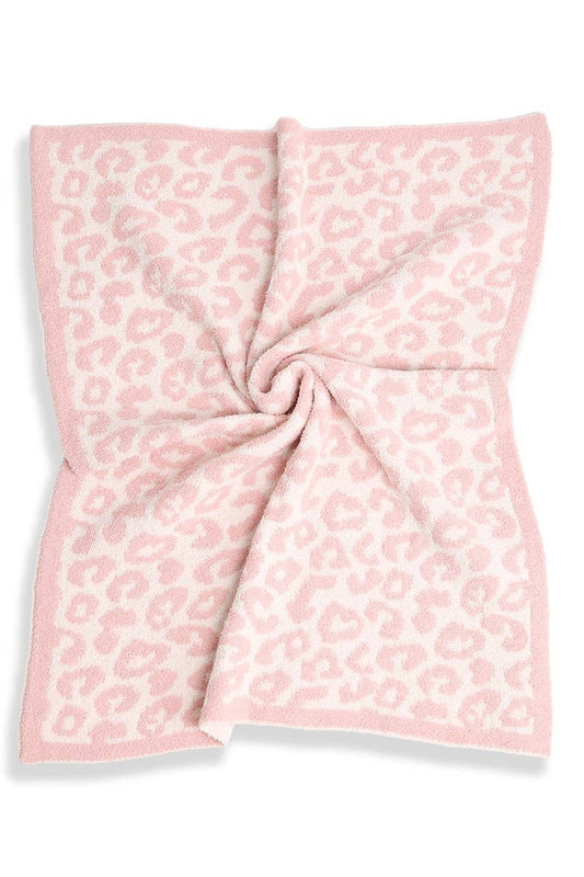 Pink Leopard Luxe Blanket